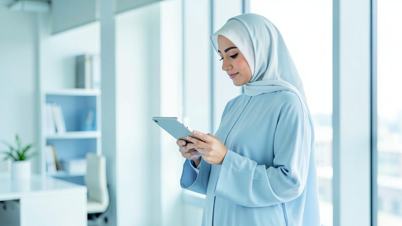 Travel advisor reviewing packages on a tablet